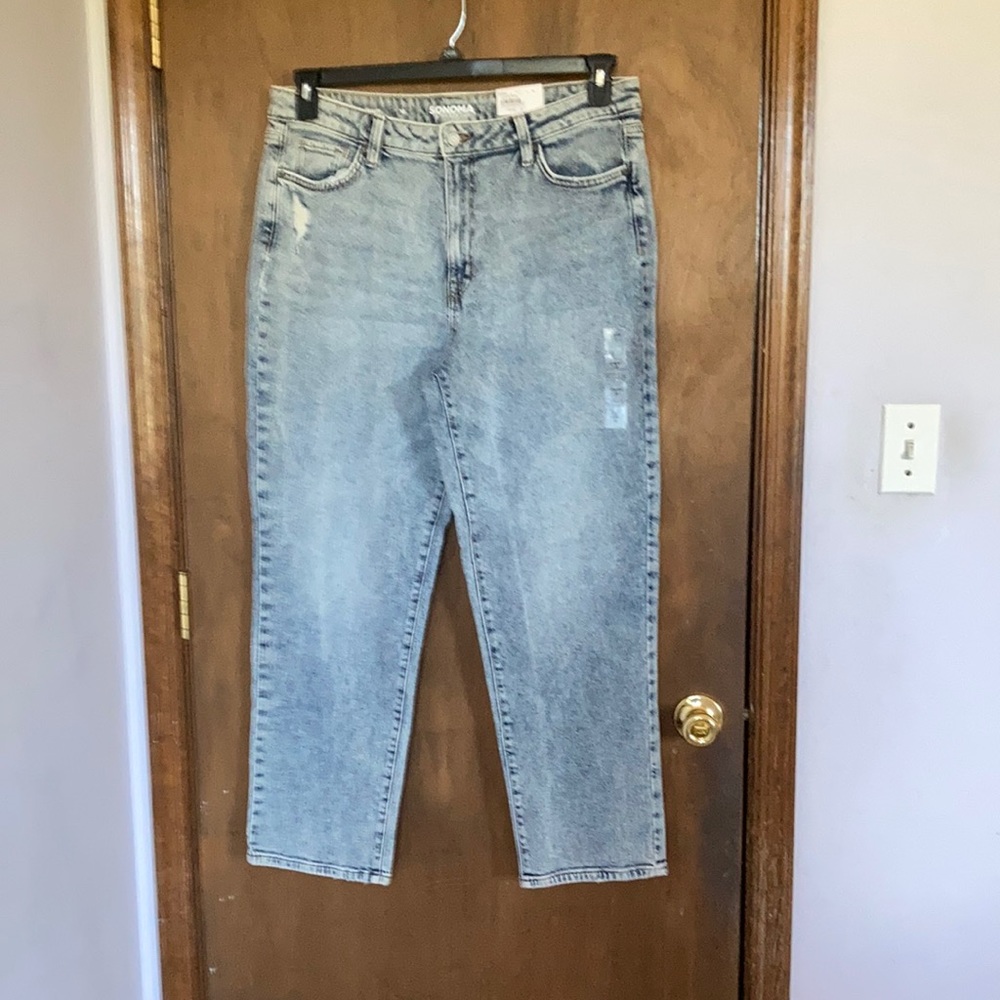 Sonoma jean distressed high rise vintage style jean size 18